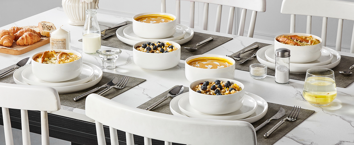 Porcelain Soup Serving Bowls