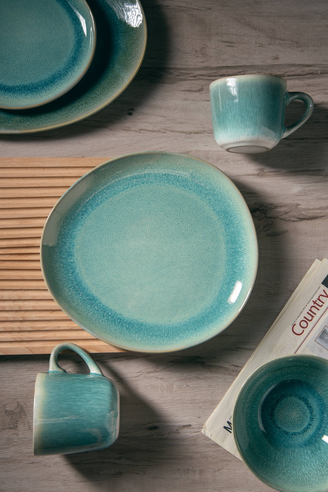 Wholesale Nordic Kiln Glaze Ceramic Dinnerware Set