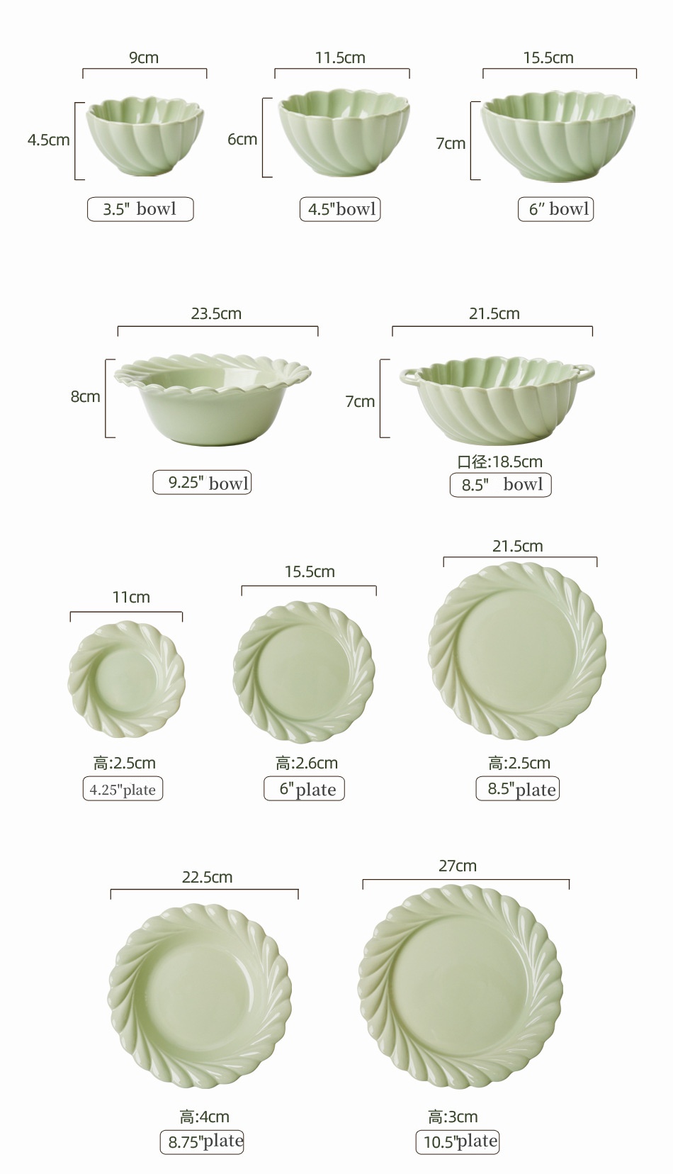 New Ceramic Tableware with Under Glaze Color