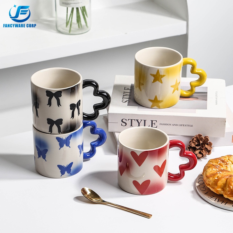Customized Ceramic Mugs with Special-Shaped Handles: Unique Designs for Memorable Branding
