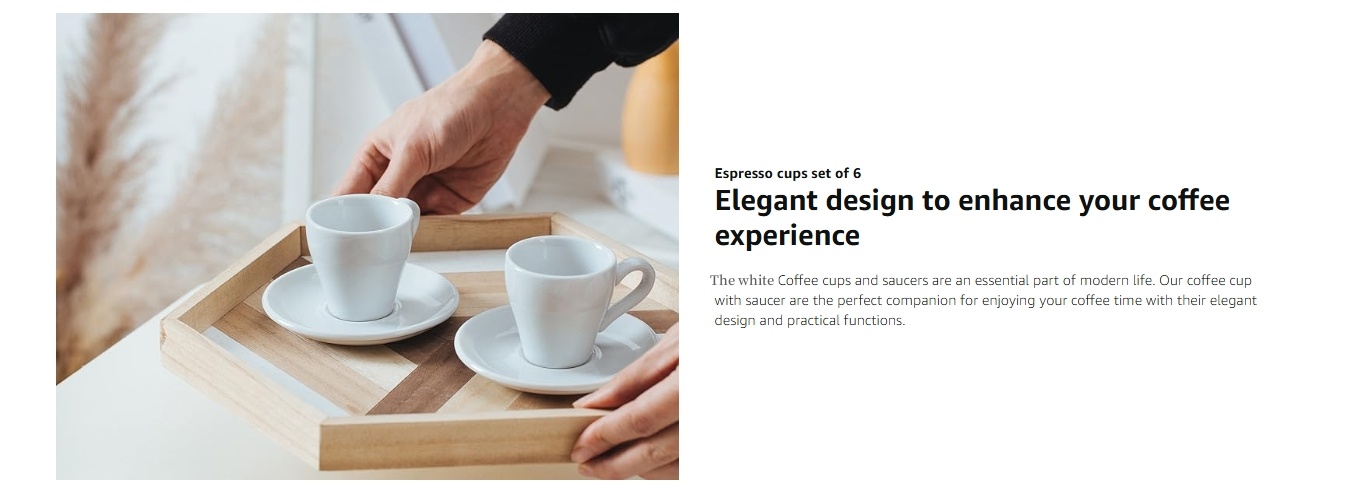 80ml Espresso Cup with Saucers