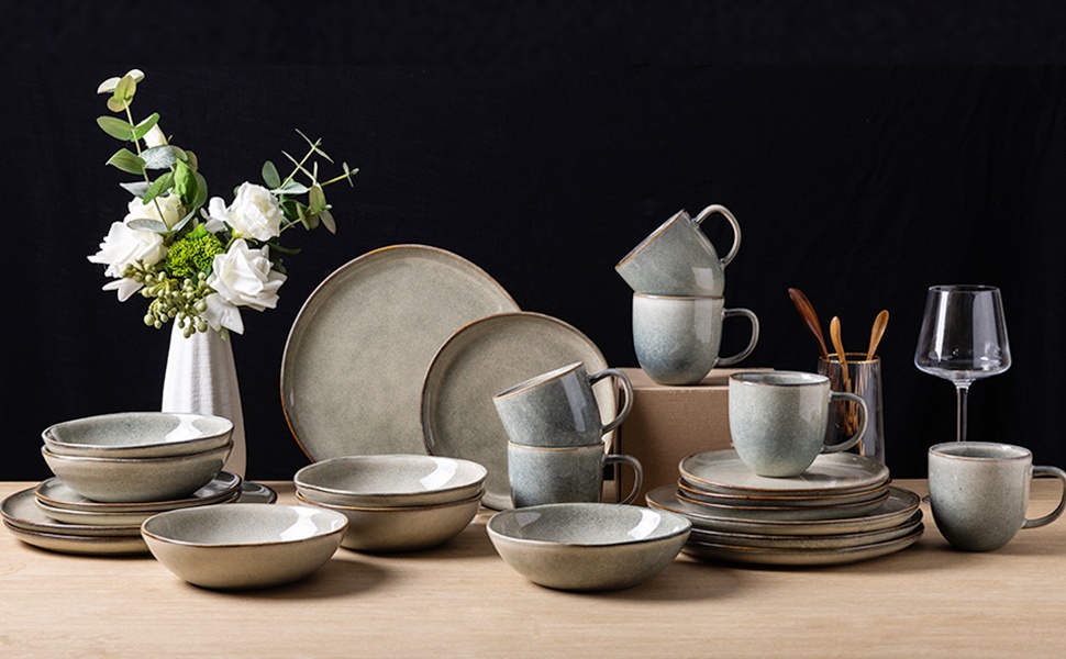 Wholesale Stoneware Reactive Glaze Dinner Plate in China – Unique Finish, Factory-Direct Supply