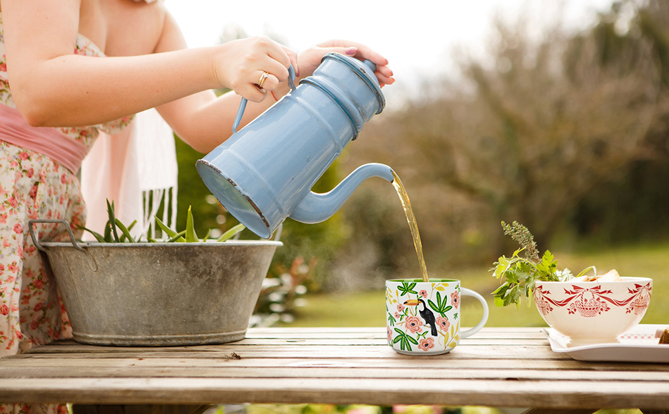 Floral ceramic colorful mug Floral ceramic colorful mug