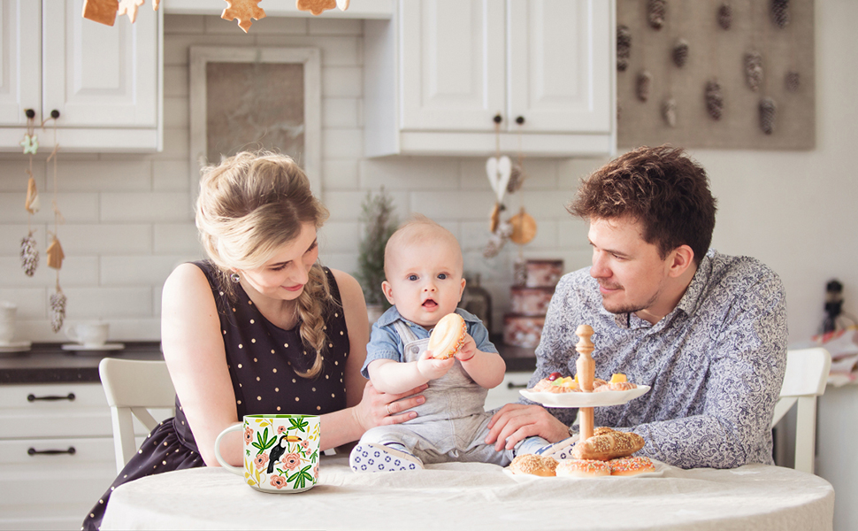 Floral ceramic colorful mug Floral ceramic colorful mug