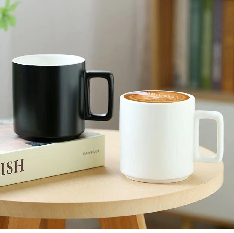 Square handle ceramic mug Square handle ceramic mug