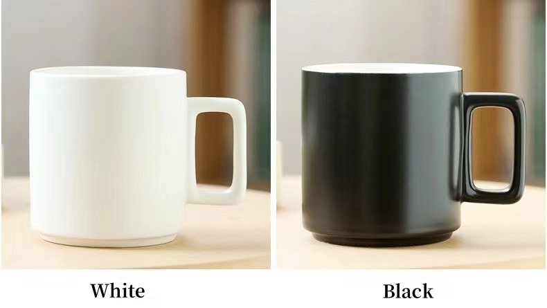 Square handle ceramic mug Square handle ceramic mug