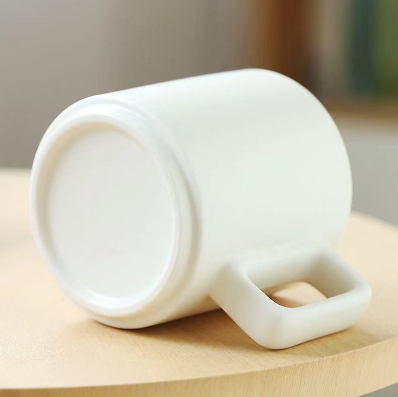 Square handle ceramic mug Square handle ceramic mug