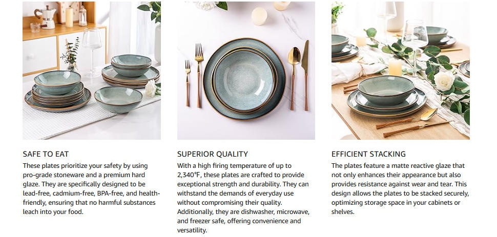 Handmade Reactive Glaze Stoneware Plates and Bowls Handmade Reactive Glaze Stoneware Plates and Bowls