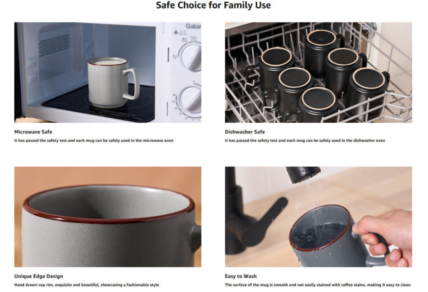 Fancyware Ceramic Coffee Mugs