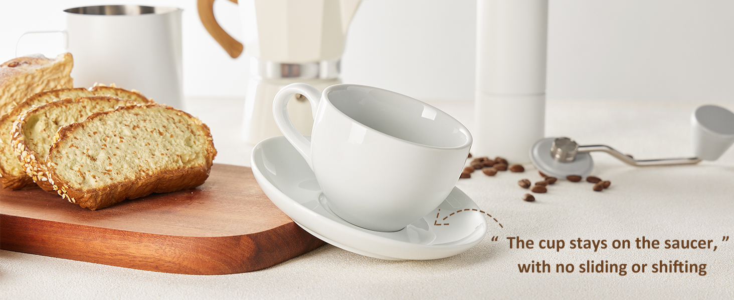 White Cappuccino Coffee Cup White Cappuccino Coffee Cup