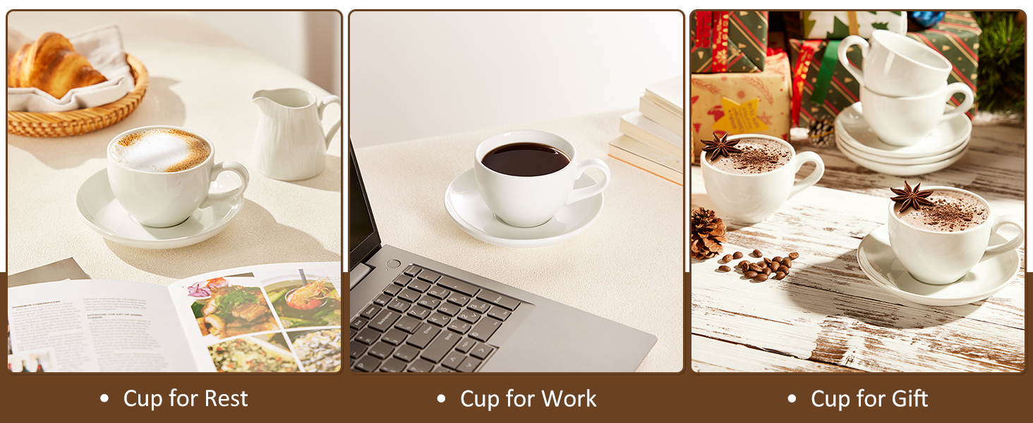 White Cappuccino Coffee Cup White Cappuccino Coffee Cup