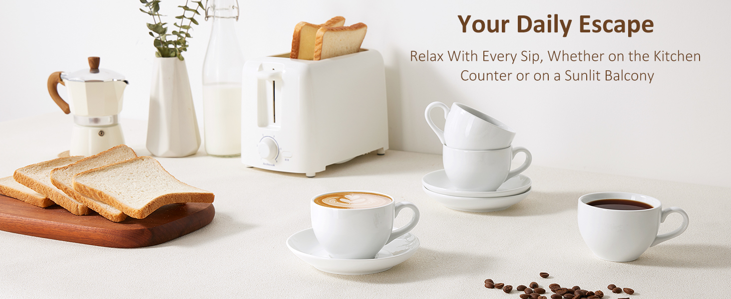 White Cappuccino Coffee Cup White Cappuccino Coffee Cup