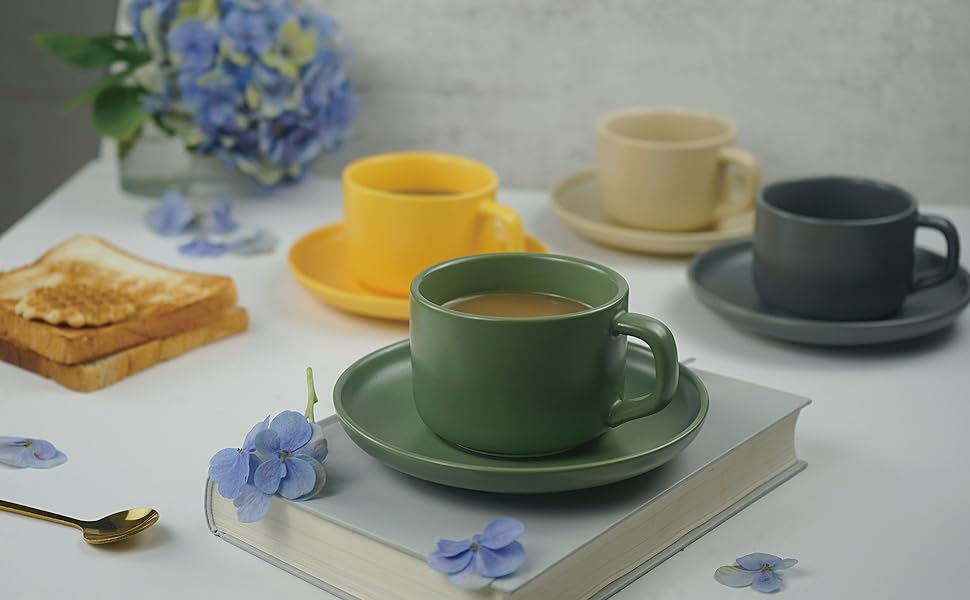 Porcelain Coffee Cups with Saucer Porcelain Coffee Cups with Saucer