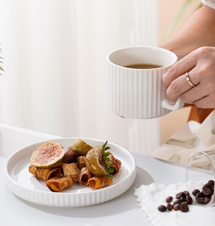 8 Ounce Cappuccino Cups with Saucers