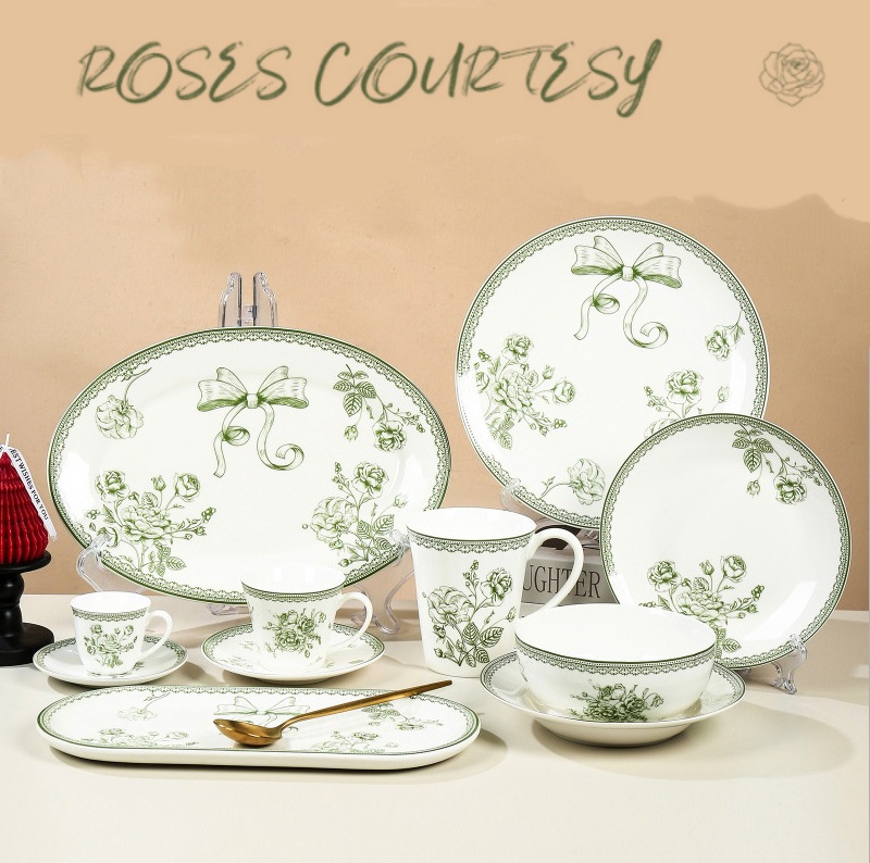 French Ceramic Tableware Set