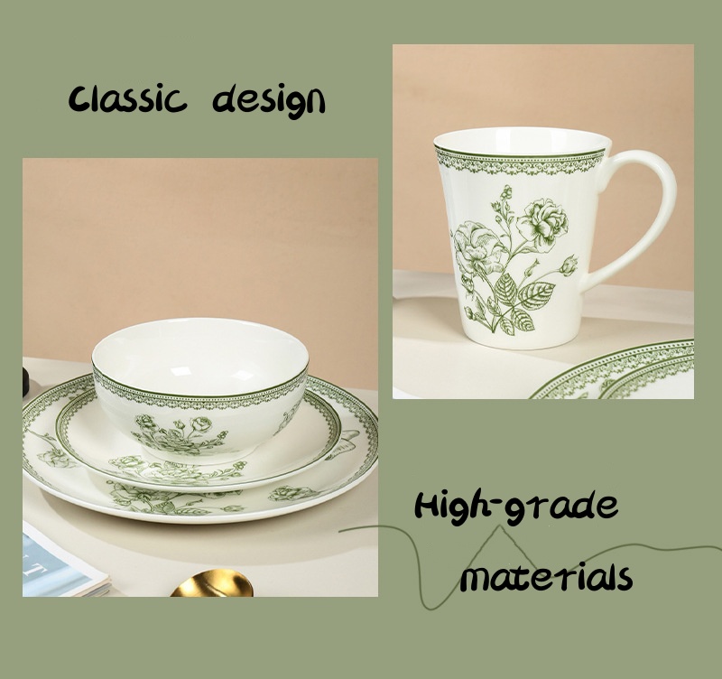 French Ceramic Tableware Set