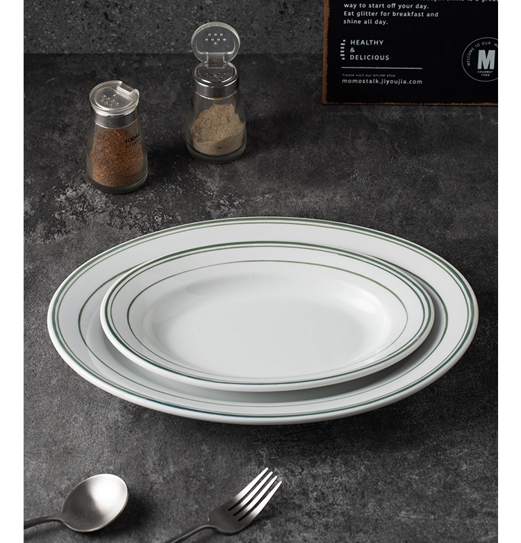 High-temperature resistant ceramic steak plate