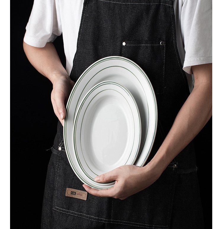 High-temperature resistant ceramic steak plate