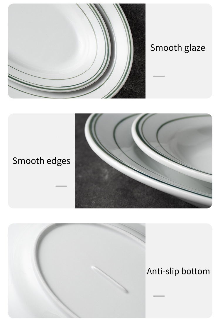 High-temperature resistant ceramic steak plate