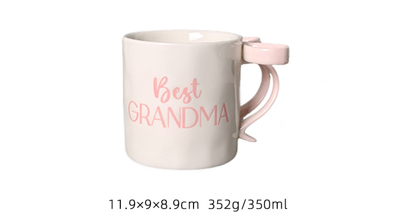 Bow Handle Ceramic Mug