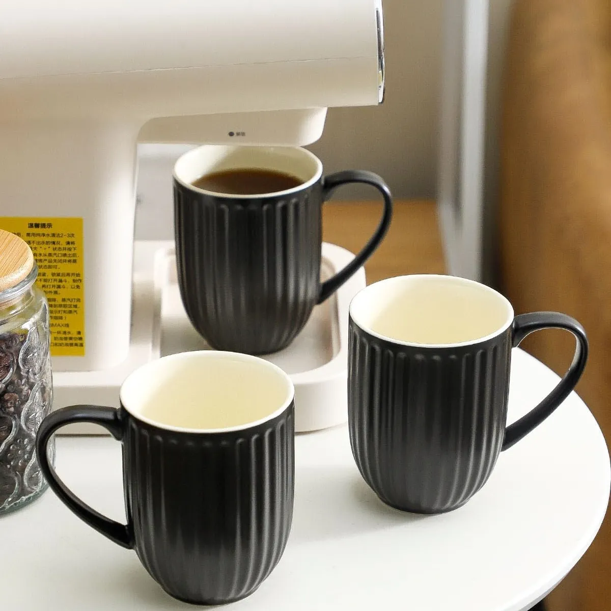 Ceramic Coffee Mug with Large Handle