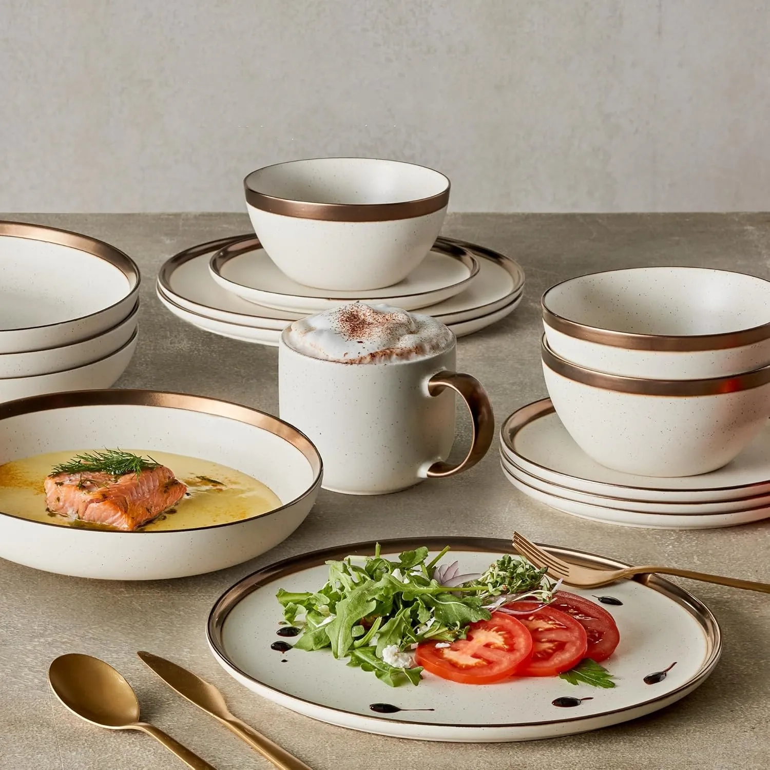 Elegant Stoneware Coffee Cup