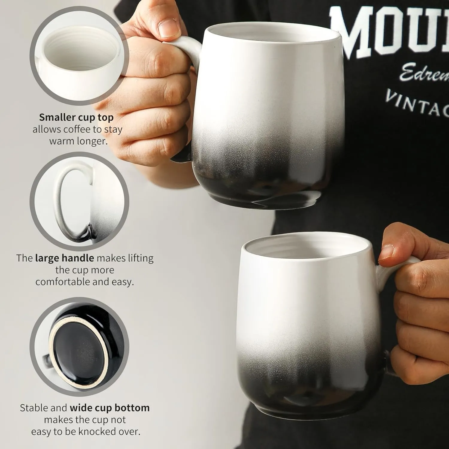 Durable Ceramic Coffee Cups