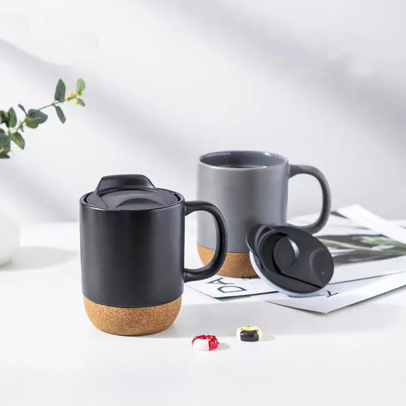Stylish Ceramic Mug with Lid