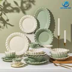 New Dish Set Ceramic Tableware with Under Glaze Color