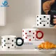 Polka Dot Ceramic Coffee Cup – Add a Playful Touch to Your Daily Brew