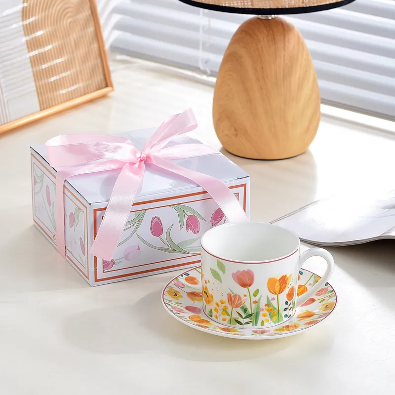 coffee mug with saucer gift