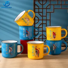 Imitation Enamel Mugs: Vintage Style with Modern Ceramic Durability