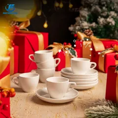 Ceramic Espresso Cup and Saucer: Elegant Coffeeware for Daily Rituals & Gifting