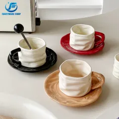 Ceramic Latte Art Cup and Saucer: The Perfect Pair for Baristas and Coffee Lovers