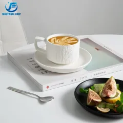 Embossed Ceramic Coffee Cups Wholesale in China – Custom Elegant Drinkware