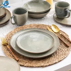 Wholesale Stoneware Reactive Glaze Dinner Plate in China – Unique Finish, Factory-Direct Supply
