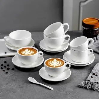 White Cappuccino Coffee Cup