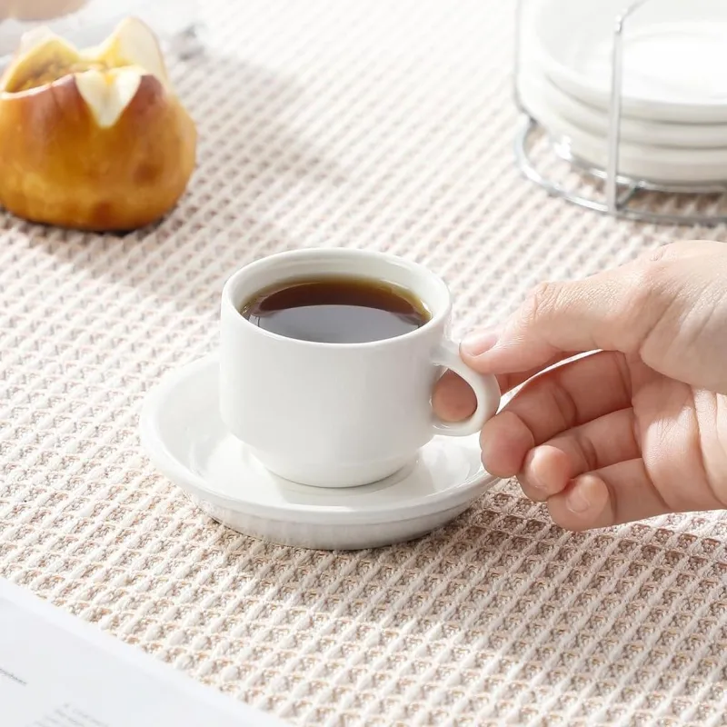 stackable espresso cup set