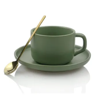 Porcelain Coffee Cups with Saucer