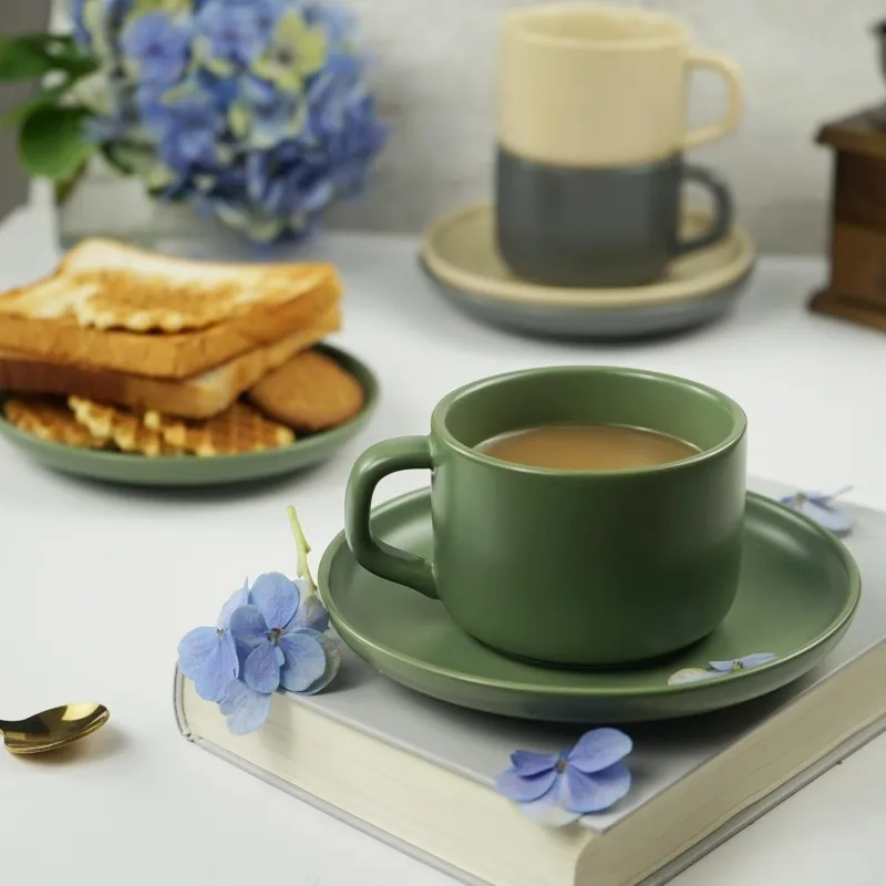 porcelain tea and coffee cups