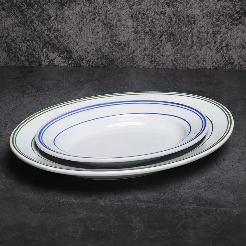 heavy duty ceramic steak plate