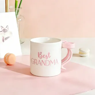 Bow Handle Ceramic Mug